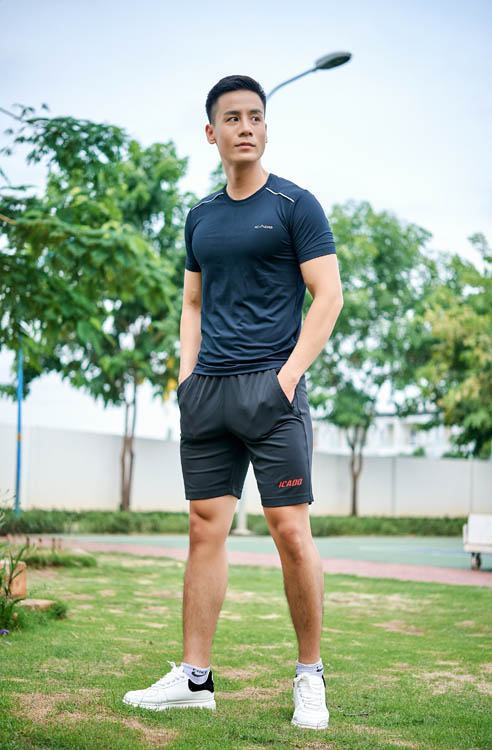 Set Nam Ngắn Tay Icado AT4 + Quần Đùi ICADO BASIC AA1