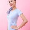 Áo Ngắn Tay tập gym yoga Nữ ICADO AT11
